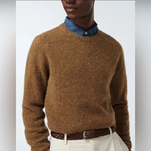 POLO RALPH LAUREN AVIATOR WOOL SWEATER MEN Sz XL PULLOVER 710A30044001 BROWN